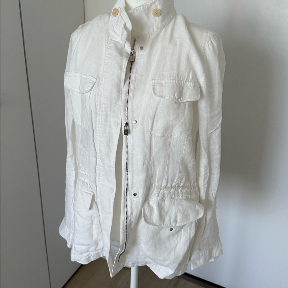 Loro Piana White linen traveller Jacket size 44